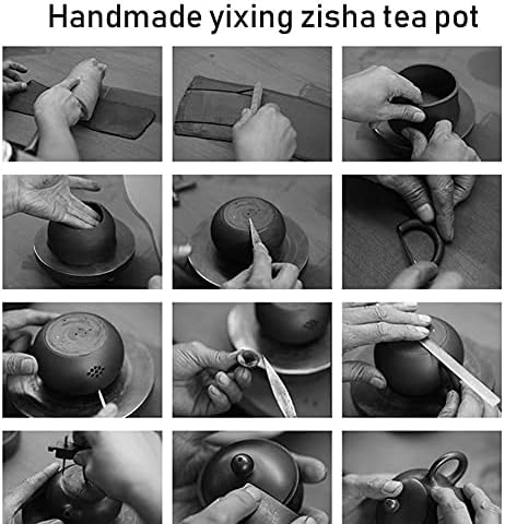 Китайски Чайник от Исинской Лилава Глина, Ръчна изработка във формата на Полумесец Zisha Zi Ni Teapot 200cc