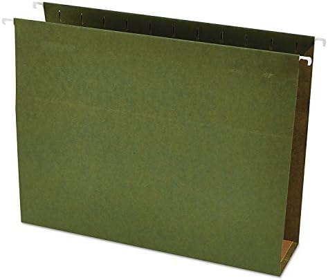 Универсални висящи папки с 3-инчов кутия на дъното, размер на букви, зелен, 25 / Bx (Unv14143)