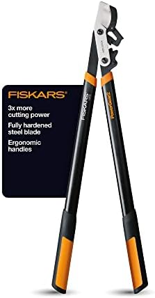 Fiskars 394801-1003 Байпасный хеликоптер PowerGear2, 32 инча, черен / Оранжев & Corona Tools 10-Инчов Сгъваем трион с остри зъби, предназначена