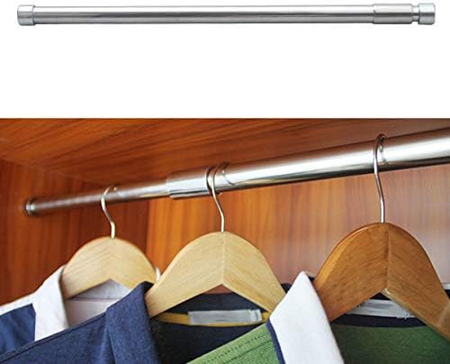 SEWACC Регулируем Прът за окачване на дрехи От Неръждаема Стомана Закачалка за шкаф Закачалка за Бар Органайзер За Съхранение на дрехи Бар-Часова