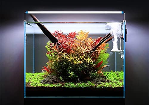 XJhoma Регулируема Led осветителна лента с Плъзгащи скоби, лампа за аквариум [18 + 13 см (7,1 + 5,1 инча), 16LED, 90-260