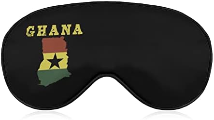 Карта на Хартата на Гана, Маска За Сън Със Завързани Очи, Красиви Сенки За очи, Забавен Нощен Калъф за носене с Регулируема Каишка за Жени
