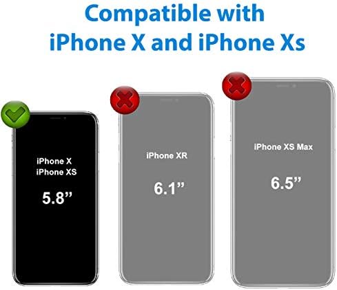 Удароустойчив калъф за iPhone Xs /iPhone X Case Силиконов Сверхпрочный Lina-Гелевый устойчив на удари калъф с Мека възглавница от микрофибър, който е Съвместим с iPhone X / XS (5,8 инч?