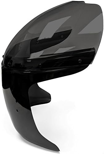 Екран обтекател фарове мотоциклет Krator 7 инча, черен и опушен, съвместим с Suzuki GN 125 250 400 (може би е необходима промяна)