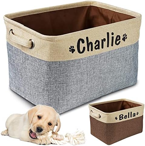Кошница за съхранение на играчки за кучета guk с Персонализирани име на домашен любимец - Правоъгълна Кутия за съхранение,
