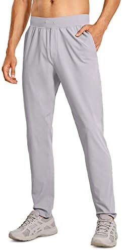 Мъжки Спортни Панталони CRZ YOGA 4-Way Stretch с джобове 30 инча - Удобни Спортни Панталони За бягане във фитнеса, Спортни Панталони