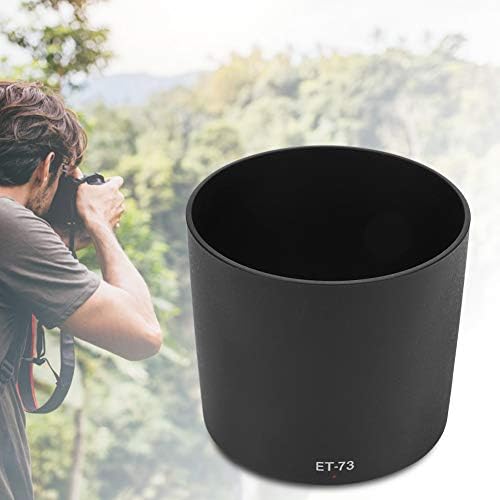 Сенник за обектив обектива на камерата Pomya за Canon ET-73 Пластмасов Черен сенник за обектив обектив с монтиране на камери,