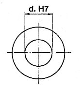 D14X28 Метричен двойна карданния Ametric, Стандарт DIN 808, външен диаметър 25 мм, дължина 96 мм отвор 14 мм, Без шпоночного бразда, Стоманена