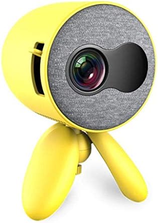 XDCHLK Преносим Мини Детски проектор Домакински Малък 3D проектори за 1080P домашно кино Проектор, съвместим с мобилен телефон (Цвят: бял-Динозавър Doodle4)