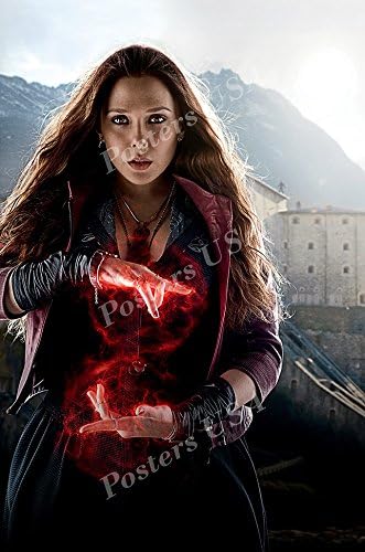 Специални отпечатъци - Плакат на филма на Marvel Отмъстителите: Ера Альтрона, Scarlet witch, Гланц, Направено в САЩ - FIL249 (24 x