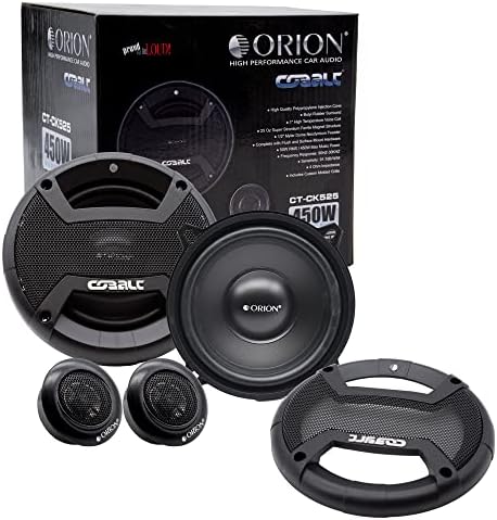 Orion Cobalt Series CT-CK525 5,252-Лентов КОАКСИАЛЕН Компонент Говорител 450 W Максимална Музикална Мощност на 4 Ома Авто Аудио АВТО Стереодинамик