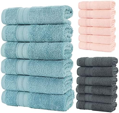 Комплект хавлиени кърпи N/A Кърпи за баня Beyond the Cotton Soft и хотелиерството качеството на Ultra Soft Super Absorbent (Цвят: синьо размер: One Size)