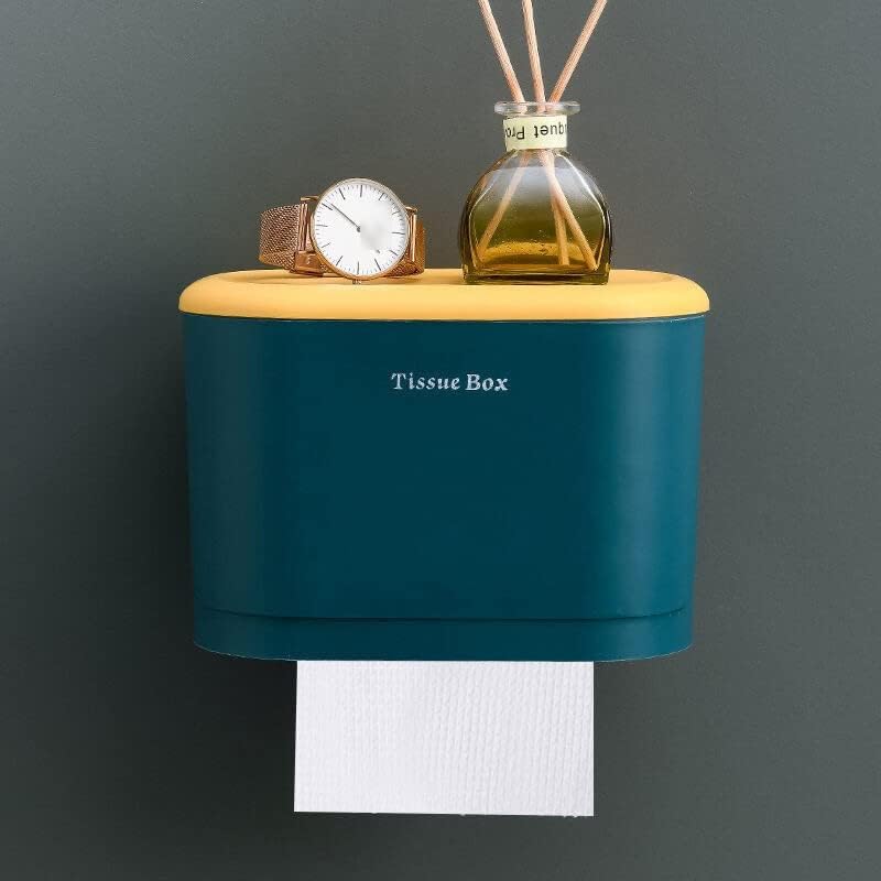 KRIVS Държач за Тоалетна Хартия, Кутия За Съхранение В Банята Притежателя на Тоалетни Кърпички Рафтове За Хартия Стенни Скоростна Полк