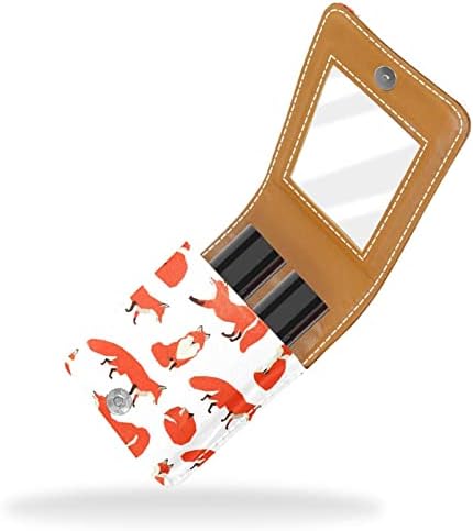 Колекция Диви Животни Червени Лисици Грим Калъф за Червило за Външно Преносимо козметични чанти За Пътуване