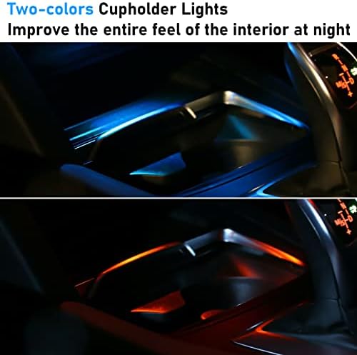 Jaronx е Съвместим с led подсветка конзола за BMW 1' F20 F21, 2'F22 F23, 3' F30 F31 F80, 4'F32 F33, X1 E84, Осветление на централната конзола Led конзола с двухцветным led околното осветление