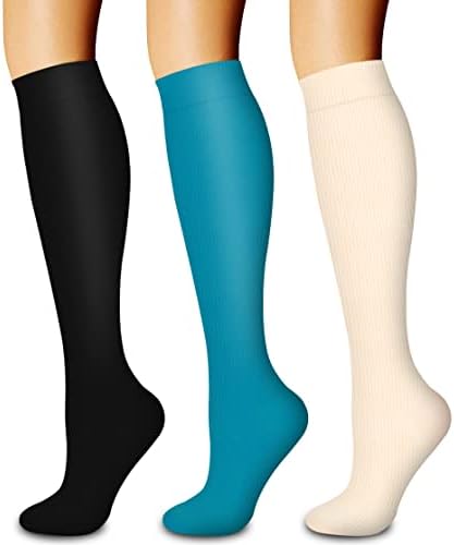 Медицински Компрессионный чорап Laite Hebe 3 Pack-Компрессионный Чорап за жени и мъже-най-Добрият за джогинг, грижа за болни, спорт