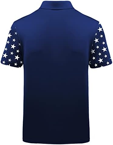 ZITY Мъжки Ризи Поло Къс Ръкав, Впитывающий Влагата през Лятото на Голф Топка Спортна Риза С яка Тенис Върхове с футболками