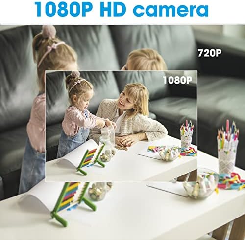 Часовник със Скрита камера Gellisleft HD 1080P Безжична WiFi Скрита Камера Гледане на деца с Нощно виждане и откриване на движение,
