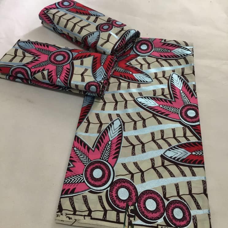 Плат с африкански восъчните разпечатки AMIBRIC 6 Ярда Нигерийски Восъчни тъкан на Анкара Памучен плат за Рокли, Дантелени платове
