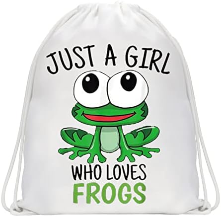 WZMPA Забавни Жаби Раница На съвсем малък Подарък Любовник Жаби Просто, Който Обича Жаби Пътна Чанта От съвсем малък Подарък Фен на Животните (Обича жаби)