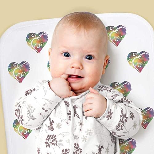 Детска оригване Azeeda Цветно сърце с завитушками / Кърпа за миене на съдове (BC00018470)