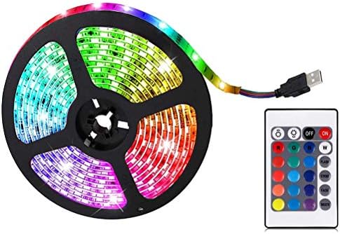 Светодиодна Лента RGB LED Подсветка, Променя Цвета си, с Дистанционно управление 24 Клавиши БЕЗ Батерии