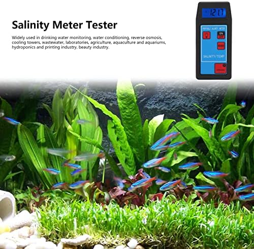 Тестер солена вода, водоустойчив м солеността IP65 0 ~ 199,9 ppt за аквариум с висока влажност
