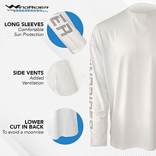 Мъжки ризи за риболов UPF50+ с дълъг ръкав - Вентилирани бока, Лек, Абсорбиращи влагата