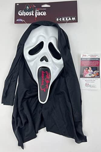 Джеф Броктон подписа Mask Scream Ghostface Част 3 III 2000 Забавни World Horror Автограф Удостоверяване JSA