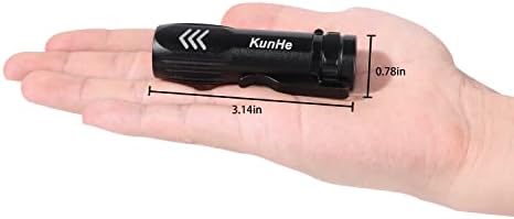 KunHe KH003 Мини Малък джобен led Фенерче USB Акумулаторна батерия с високо люменом Ярки мощни фенери Опаковка от 5