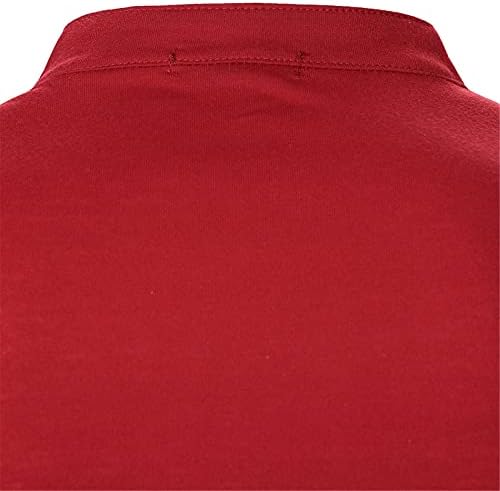 XZHDD Мъжки Ризи Поло с дълъг ръкав Ежедневни Приталенные Основни Памучни Ризи в Контрастен цвят с прострочкой Райе