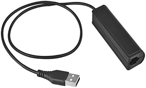 Адаптер за свързване на слушалки RJ9 към USB съвместим с безжични слушалки Plantronics Jabra Sennheiser DECT за използване с компютри,