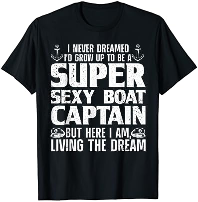 Забавен Дизайн за Капитан на лодка За Мъже И Жени, Тениска с Капитан на лодка За разходка с лодка