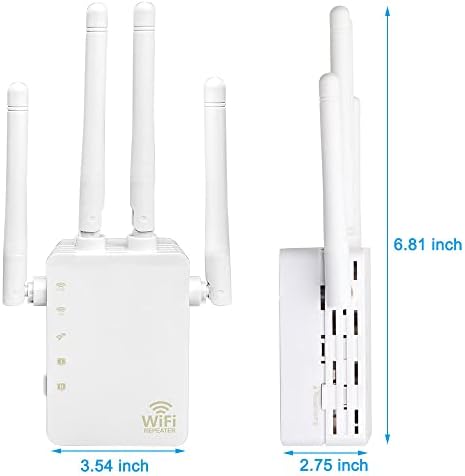 Усилвател Wi-Fi интернет и сигнал за дома /Удължител Wi-Fi/Интернет-удължител за Wi-Fi / Далечен бой покритие 5000 кв. М / Поддръжка 30 устройства