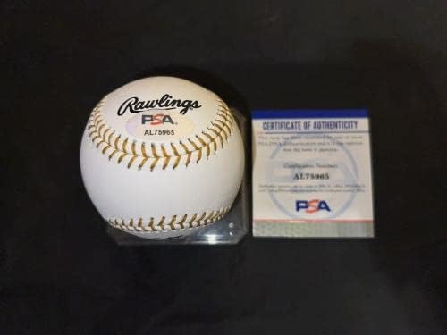 Иван Родригес подписа Златна Ръкавица Легенди на бейзбола Рейнджърс Тайгърс ХОФА PSA / Бейзболни Топки с ДНК-автограф