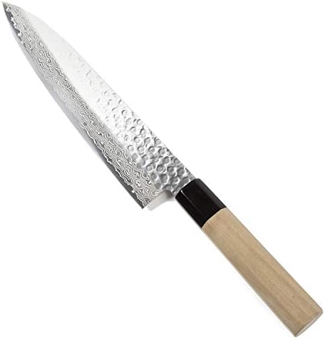 Японски поварской Нож Syosaku От дамасского ковано метал VG-10 от 46-Слойной Осмоъгълна дръжка от дърво Магнолия, Gyuto 9,5