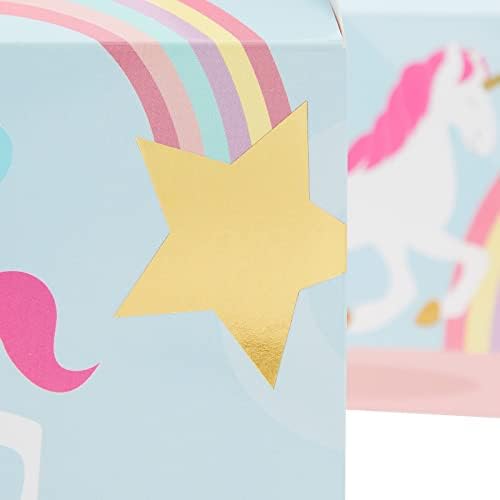 Кутии за предложения - Хартиени Кутии за партита на 24 опаковки, Подаръчни кутии във формата на еднорог, за рождени дни и други мероприятия,