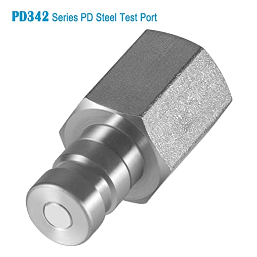 Пробен порт от стомана PD342 серията PD и бърз зърното за апаратура за диагностика на вътрешната тръба резба, размер на корпуса 1/8