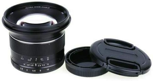 Kaxinda 12 мм f/2.8 Сверхширокоугольный обектив с ръчно фокусиране и Голяма Бленда Prime за фотоапарат Sony E-Mount APS-C,