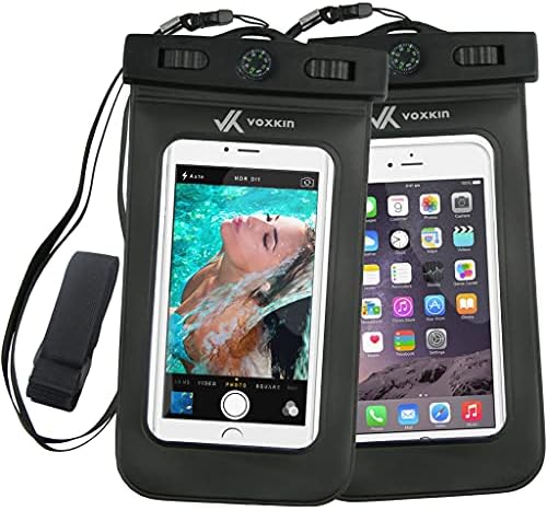 [Премиум качество] Универсален водоустойчив титуляр за телефона iPhone, с превръзка на ръката си, компас и шнурком - най-Добрата водоустойчива чанта за телефон - Водоус