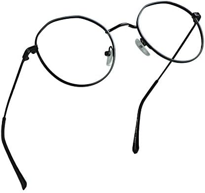 Очила в кръгла рамка от алуминиеви LifeArt, Блокер Синя Светлина Очила За четене + 2,50 Увеличение