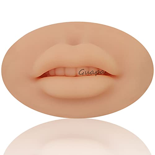 Мека Силиконова Кожа за практикуване на 3D Устни За Перманентных Гримьори Human Lip Blush Аксесоари за обучение Микроблейдингу PMU (Кафяв)