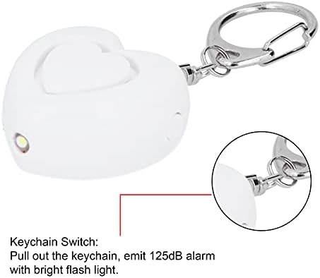 Ключодържател за лична аларма 125 db - Алармена система за самозащита с led осветление, Аварийни сигнал за атака, Ключодържател