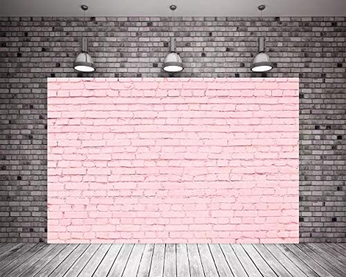7x5 фута Принцеса Розова Тухлена Стена Снимки Декори Рожден Ден Детско Шоу Сватбена Показва Снимка Фон за Студио Детски Фон за