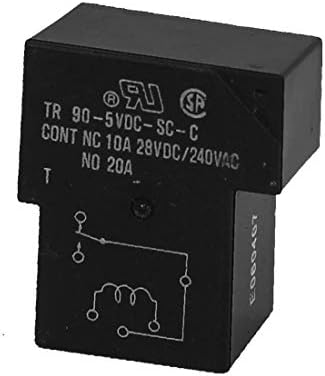 Макара X-DREE dc 5 с 6 контактите, клемма 1 БЕЗ 1NC, за монтиране върху печатна платка, Електромагнитни силови релета TR90-5VDC-SC-A (Клемма