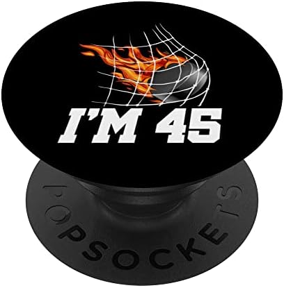 Аз 45 години Мрежа за хокей на порта Спорт За Възрастни на 45-ия Рожден Ден PopSockets С възможност за смяна на PopGrip