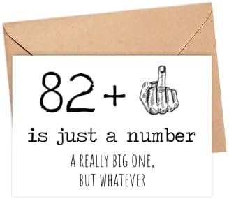 83-аз картичка за рожден ден - 83 - Това е просто число, е Наистина голям, Но няма Значение - Картичка за рождения ден на 83-годишна