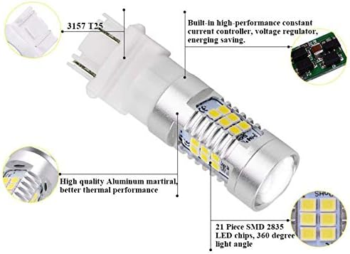 JDM ASTAR Супер ярки Чипове PX 3057 3156 3157 4057 4157 Бели Резервни Led Лампа за Заден ход