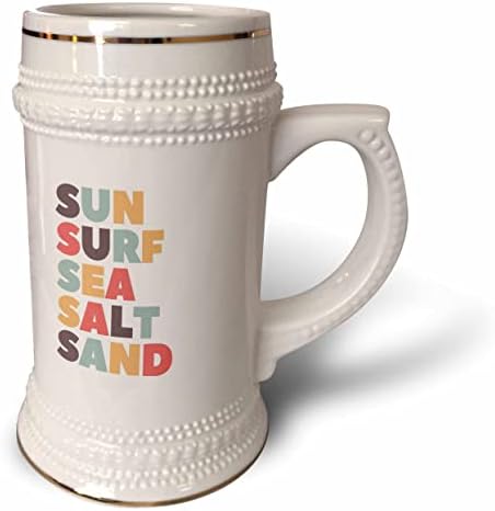 3. Слънце, Сърф, Морска Сол, Пясък, Летни Емоции - Чаша за стейна на 22 унция (stn-362261-1)