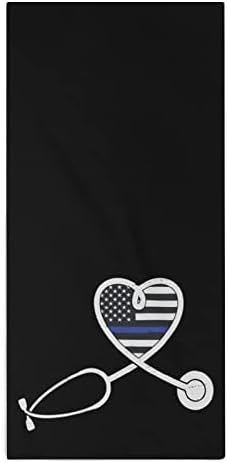 Медицинска сестра за Съпруга на Офицер от Полицията в Сърцето на Гъба, Кърпа 28,7 х 13,8, Кърпички За Лице От най-добрите Влакна Высокоабсорбирующие Кърпи Кърпи За Ръце